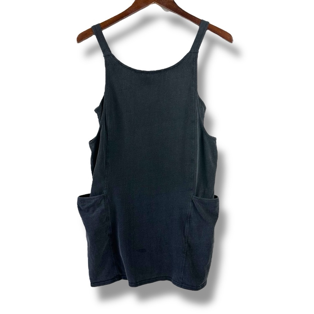 Le Lis Size S Relaxed Fit Big Pocket Romper Charcoal Gray Casual Comfy Hipster